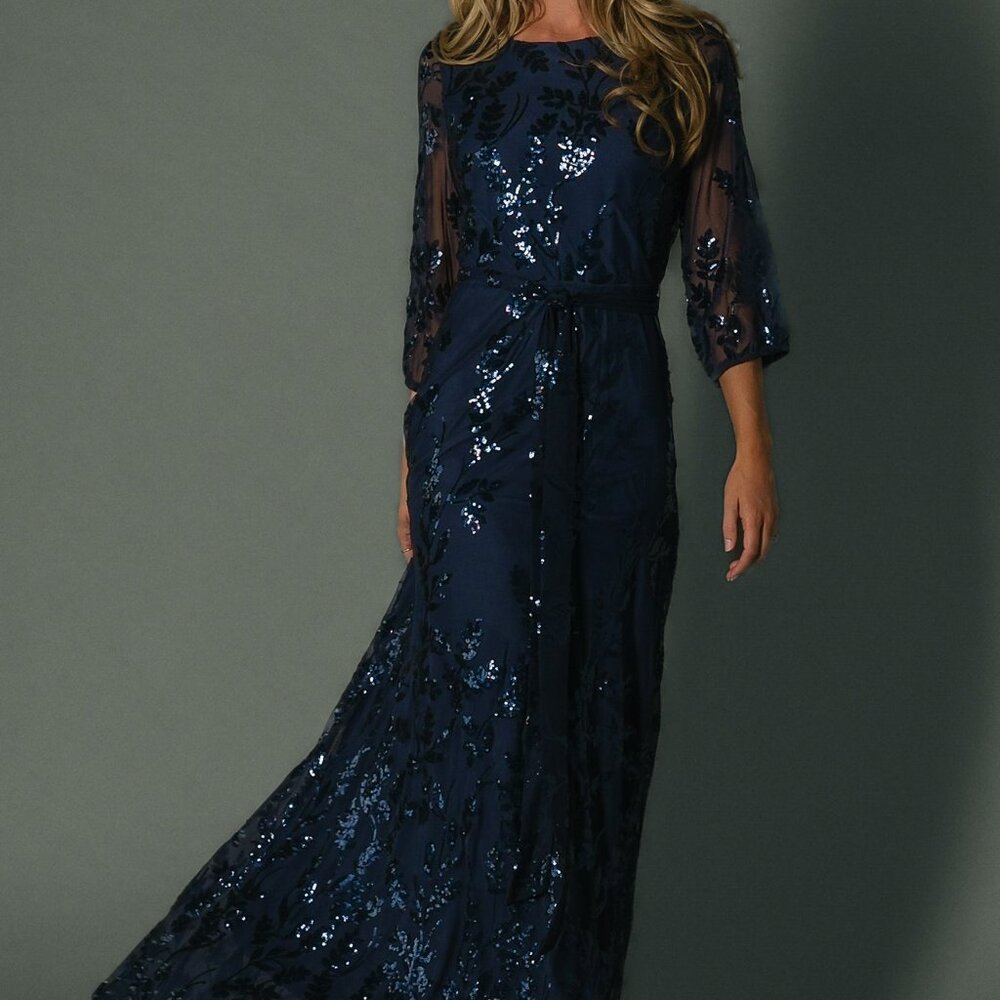 Baltic Born Destiny Sequin Maxi Dress | Navy Size M